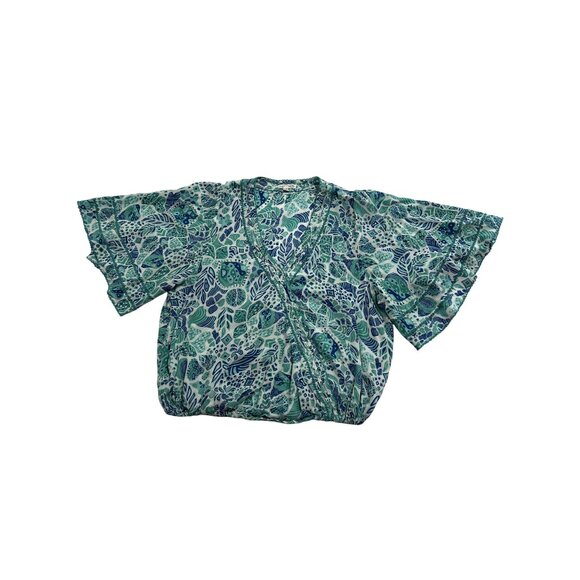 Poupette St Barth Becca Blouse in Aqua Chagal - Picture 1 of 5